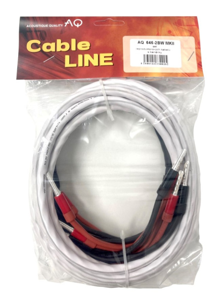 Reproduktorová sada kabelů, Bi-Wire zapojení 2,0 m - Acoustique Quality 646-2BW MKII