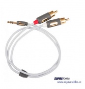 Signálový kabel Supra MP-CABLE MINI PLUG-2RCA - 1metr