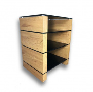 Ludic Audio Vanir Audiorack Black Oak