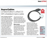 Síťový kabel Supra LoRad 2.5 CS-EU Silver Anniversary - 10-16A BENT, délka 1m