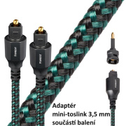 Audioquest Forest Optilink optický kabel Toslink (+ 3,5 mm mini adaptér) - 1,5 m