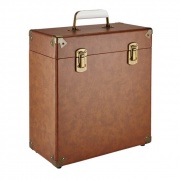 GPO Vinyl Record Case Brown