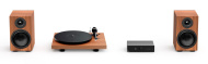 Pro-Ject Colourful Audio System 2 - All-in-one Hi-Fi systém s gramofonem - ořech
