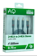 AQ Premium PX43030- 2 x RCA - 2 x RCA - 3 m