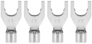 Audioquest SureGrip -Spade S - P-10M Silver Spade set 4