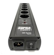 SUPRA Mains Block MD06-EU/SP SWITCH SPC BLACK - Silver Edition