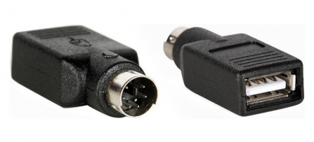 AQ KC601 - adaptér USB A F - PS/2 M