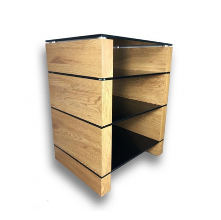 Ludic Audio Vanir Audiorack Black Oak