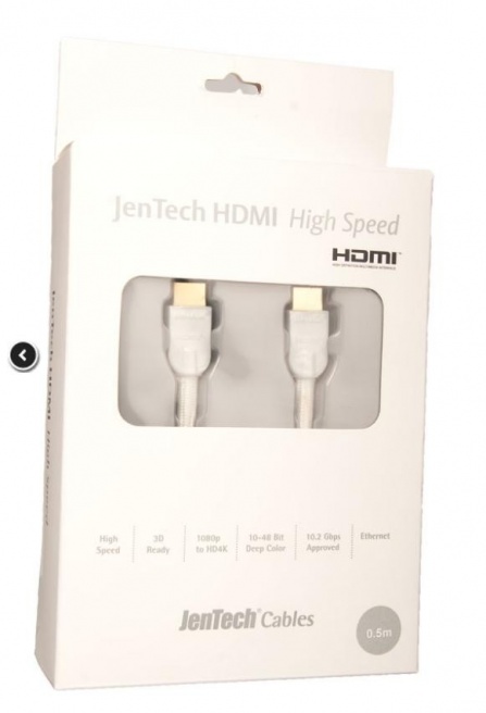 HDMI kabel SUPRA by JenTech-HDMI HIGH SPEED ETHERNET White -1 m