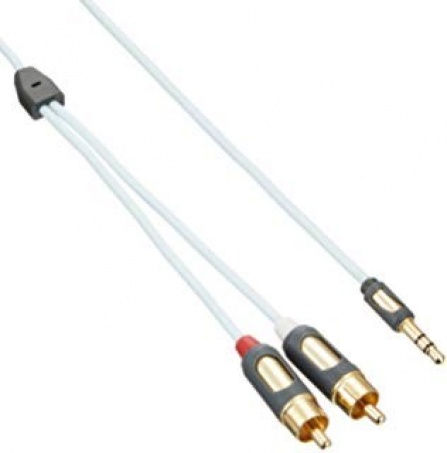 Signálový kabel Supra MP-CABLE MINI PLUG-2RCA - 1metr