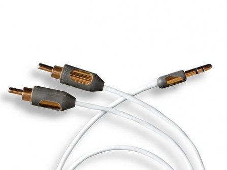 Signálový kabel Supra MP-CABLE MINI PLUG-2RCA - 1metr
