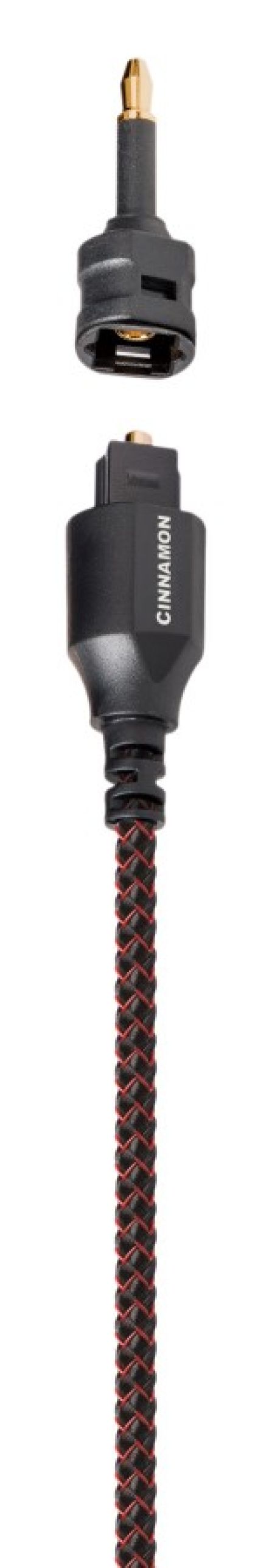 Audioquest Cinnamon Optilink - optický kabel Toslink (+ 3,5 mm mini adaptér) - 1,5m