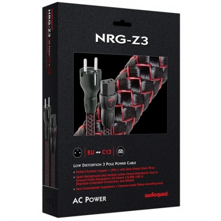 Audioquest NRGZ3, napájecí kabel 1,0 m