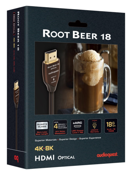 Audioquest Optický HMDI kabel Root Beer 18 - 15 m