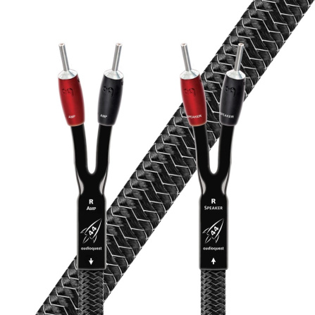 Audioquest Rocket 44 FR - reproduktorové kabely full-range, banánky stříbrné - 2,5m
