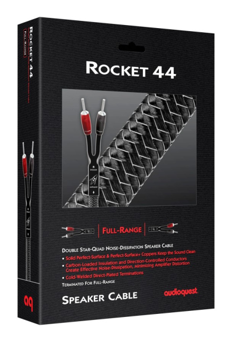Audioquest Rocket 44 FR - reproduktorové kabely full-range, banánky stříbrné - 2,0m
