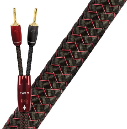 Audioquest Type 9 FR pozlacené banánky - 1m