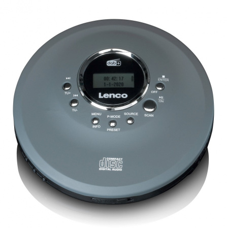 Lenco CD-400GY - discman CD/MP3 a DAB+/FM rádio