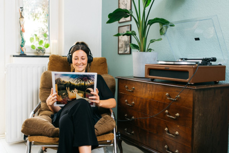 Gramofon s reproduktory a Bluetooth - Lenco LS-430BN