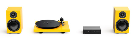 Pro-Ject Colourful Audio System 2 - All-in-one Hi-Fi systém s gramofonem - žlutá matná