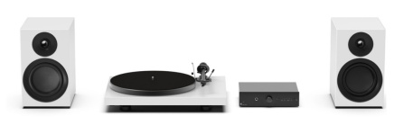 Pro-Ject Colourful Audio System E - All-in-one Hi-Fi systém s gramofonem - bílá matná