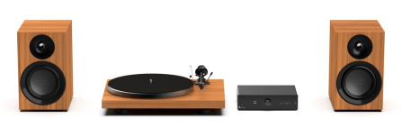 Pro-Ject Colourful Audio System E - All-in-one Hi-Fi systém s gramofonem - ořech