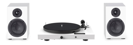 Sestava Pro-Ject JukeBox E1 + Pro-Ject Speaker Box 5 E - White