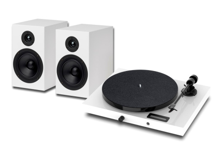 Sestava Pro-Ject JukeBox E1 + Pro-Ject Speaker Box 5 E - White