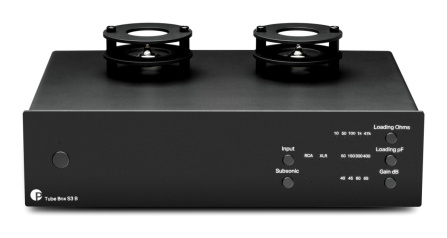 Elektronkový phono předzesilovač Pro-Ject Tube Box S3 B - černý