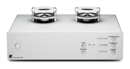 Elektronkový phono předzesilovač Pro-Ject Tube Box S3 B - stříbrný