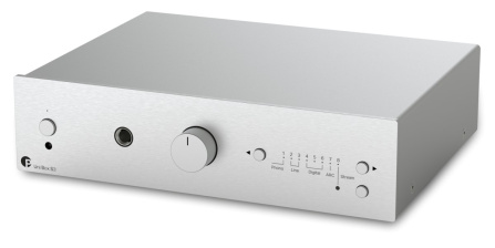 Pro-Ject UNI BOX S3 - Integrovaný zesilovač se streamerem a HDMI - stříbrná