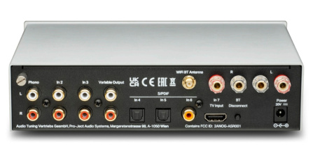 Pro-Ject UNI BOX S3 - Integrovaný zesilovač se streamerem a HDMI - stříbrná
