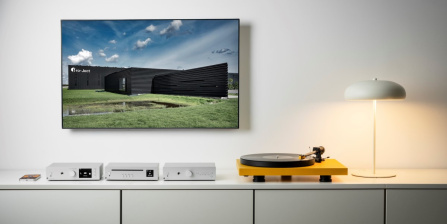 Pro-Ject UNI BOX S3 - Integrovaný zesilovač se streamerem a HDMI - stříbrná