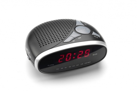 Radio-budík Ices ICR-200 stříbrná