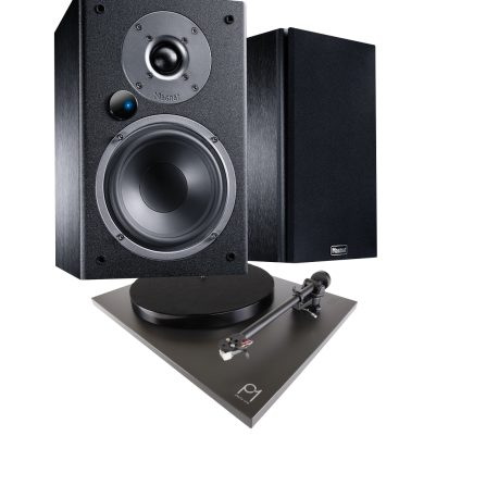 Rega Planar 1 - černá matná + Magnat Monitor Ref. 2A - černá dýha
