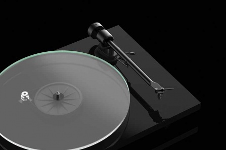 Gramofon Pro-Ject T1 EVO BT + Reproduktory AQ M 25  - černá
