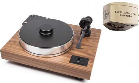 Pro-Ject X-Tension 10 Walnut + Gold Note Donatello Gold