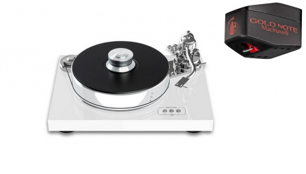 Pro-Ject Signature 10 White + Gold Note Machiavelli Red